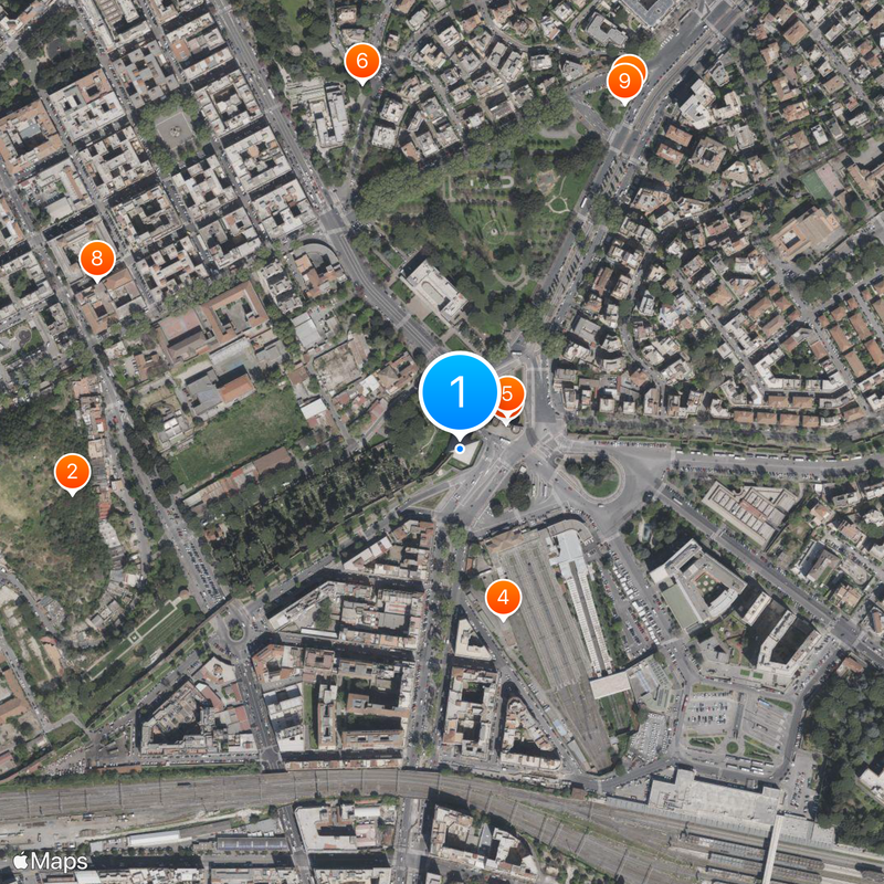 Pyramid of Cestius Map