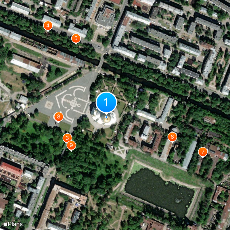 Catedral Naval de Kronstadt Mapa