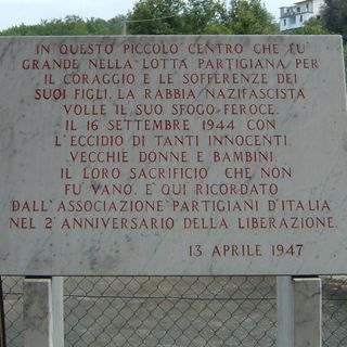 Memorial stone of the school of Bergiola Foscalini