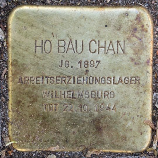 Stolperstein en memoria de Ho Bau Chan