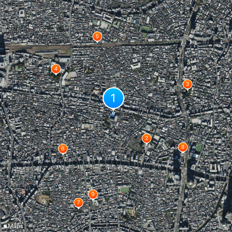 Escuela Secundaria Horikoshi Mapa