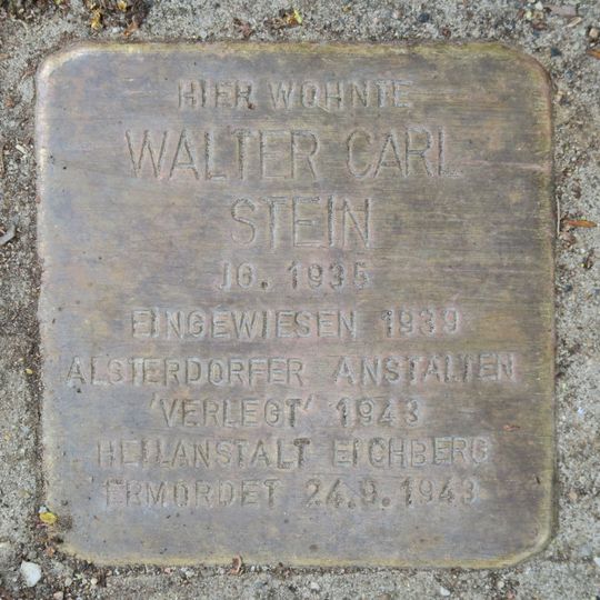 Stolperstein für Walter Carl Stein
