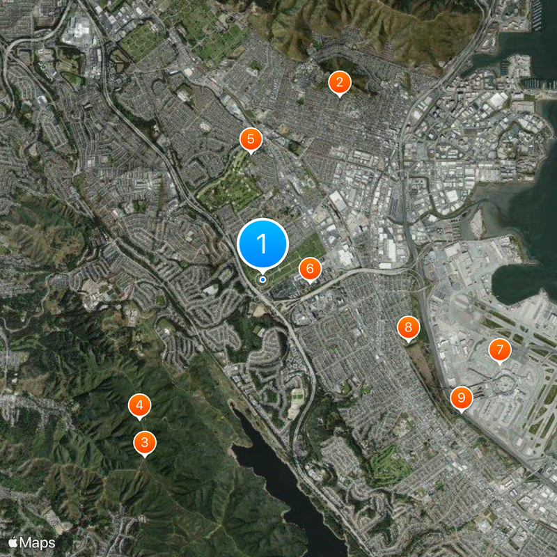 Golden Gate National Cemetery Map