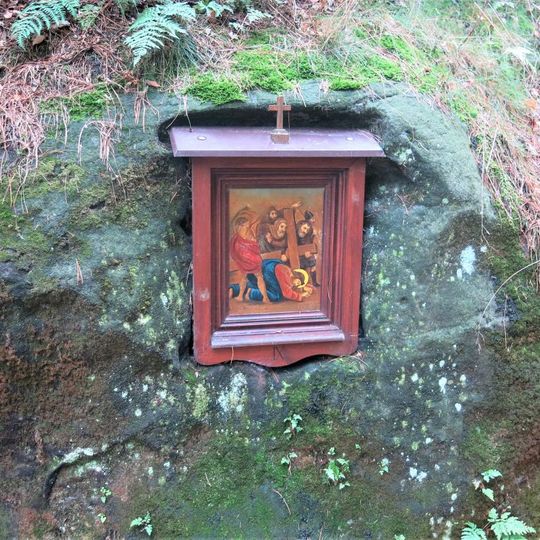 Obrázek IX. zastavení křížové cesty v areálu Bratrského oltáře