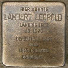 Stolperstein dedicated to Lambert Leopold