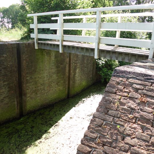 Damsluis bij werk aan de Daatselaar