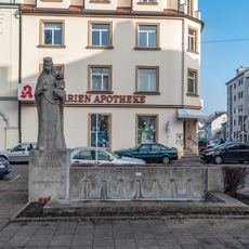 Marienplatz, Brunnenanlage mit Marienstatue (Bamberg)