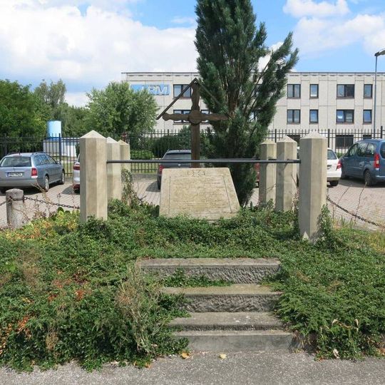 Pomník padlým 29.6.1866 v ulici Maršála Koněva v Jičíně