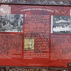 La bomba a la revista " El Papus"