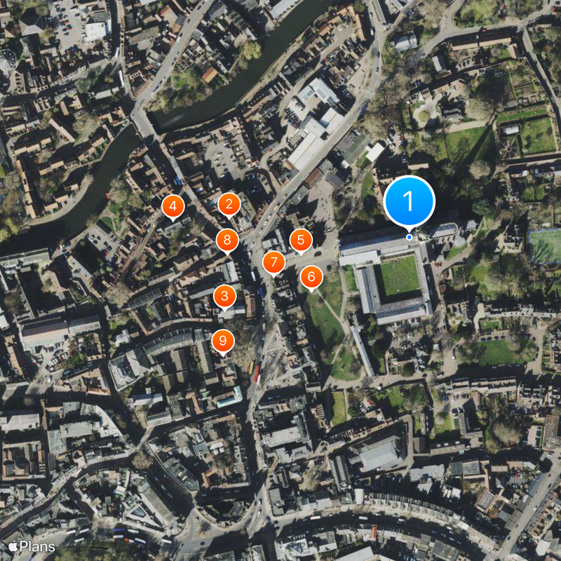 Norwich Cathedral Mapa