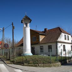 Christian wayside shrine at 2 Szkolna Street in Kazimierz Dolny