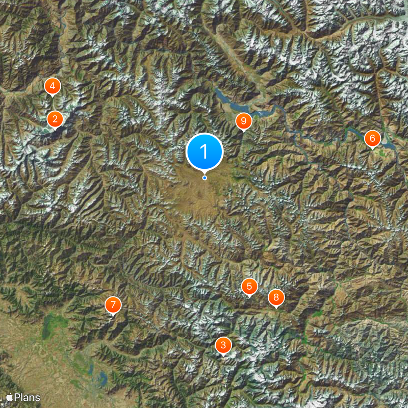 Parque Nacional Deosai Mapa