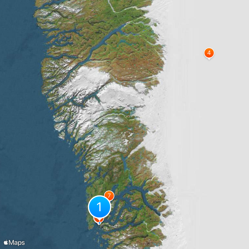 Universidad de Groenlandia Mapa