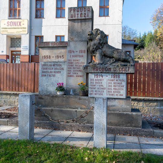 World War I and II memorial in Studené
