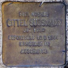 Stolperstein dedicated to Gittel Süssmann