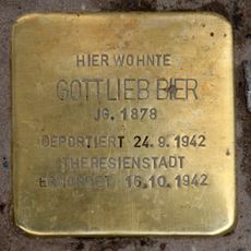 Stolperstein en memoria de Gottlieb Bier
