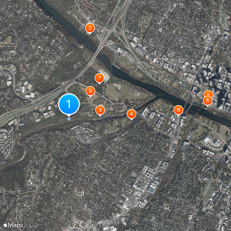 Zilker Park Map