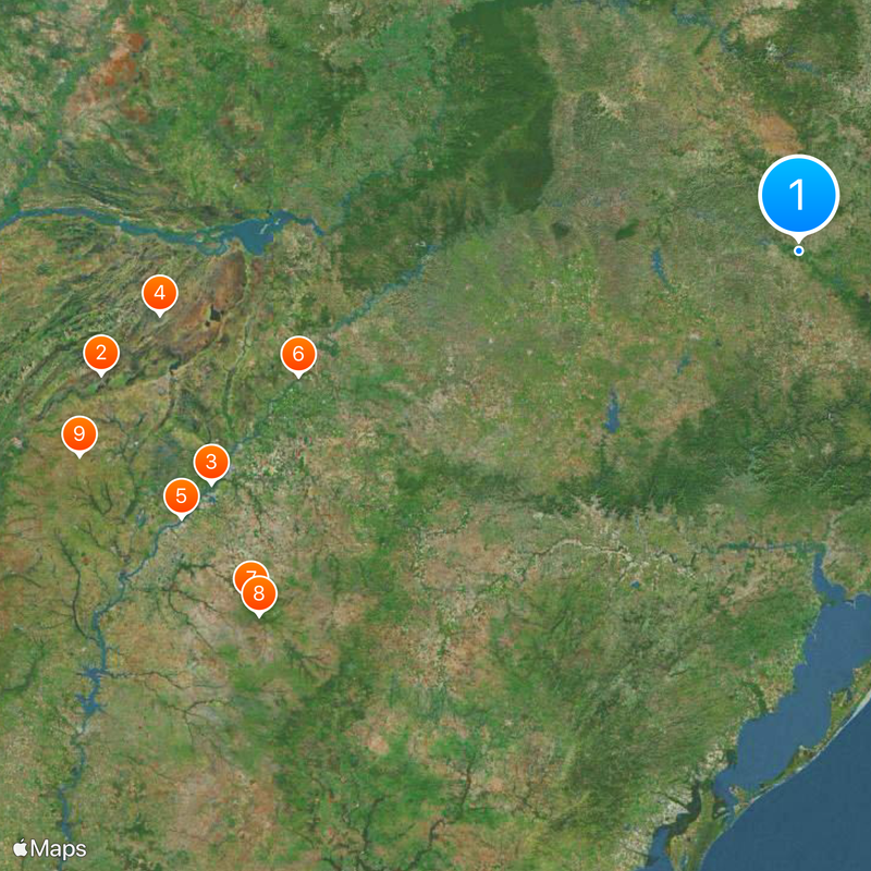 Uruguay River Map