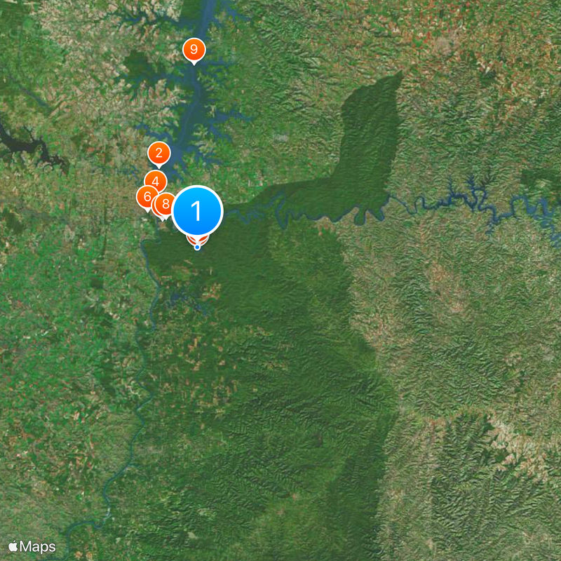 Cataratas del Iguazú Mapa
