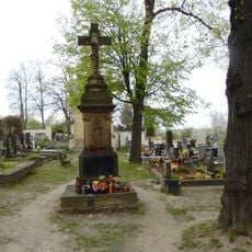 Cemetery cross in Ruzyně Cemetery