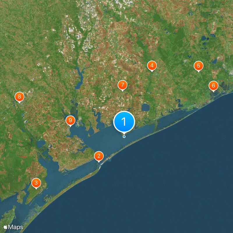 Matagorda Bay Map
