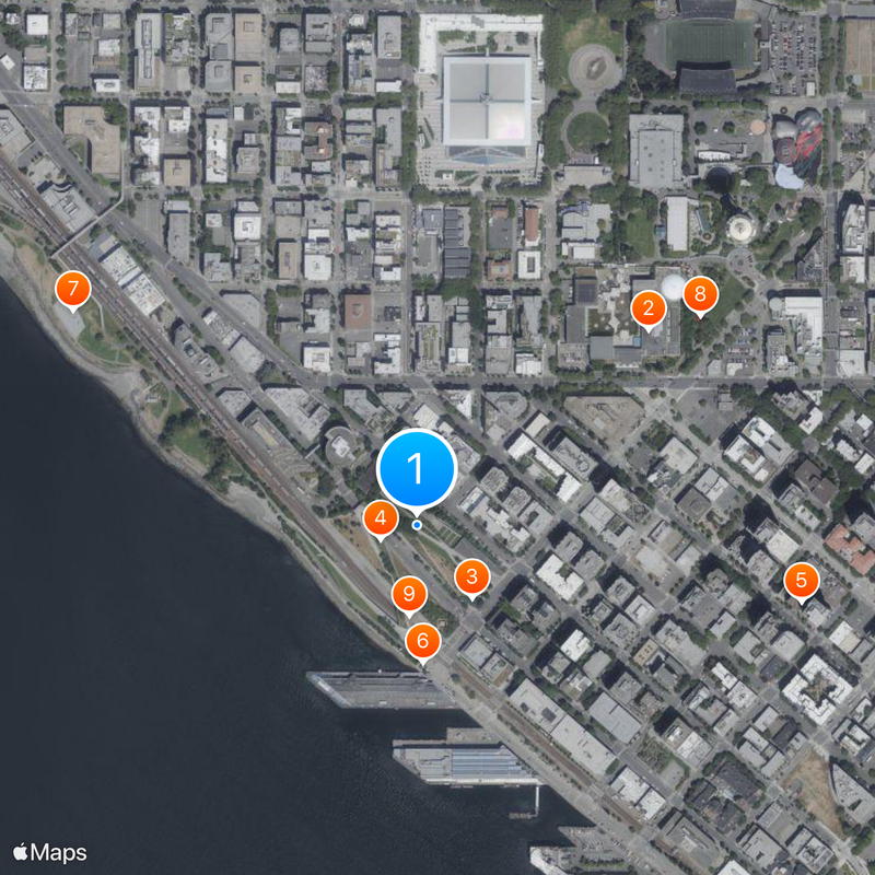 Olympic Sculpture Park Mapa