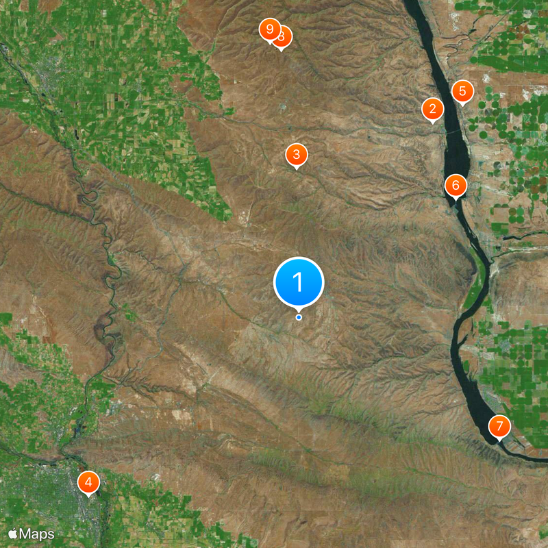Yakima Training Center Map
