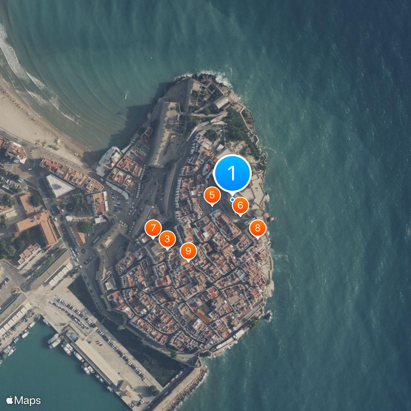 Peniscola Castle Map