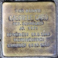 Stolperstein dedicated to Gabriele Caro