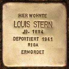 Stolperstein dedicated to Louis Stern