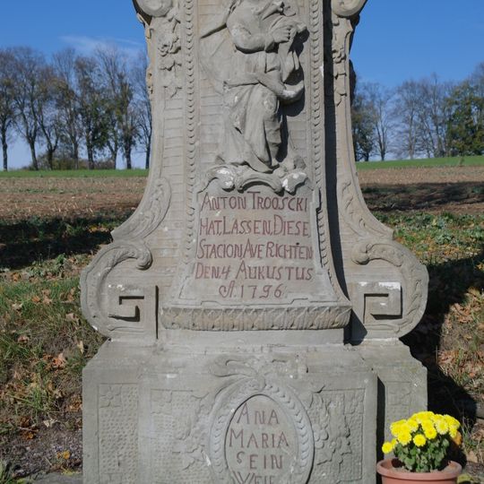 Pamětní kříž severně od Prorubek