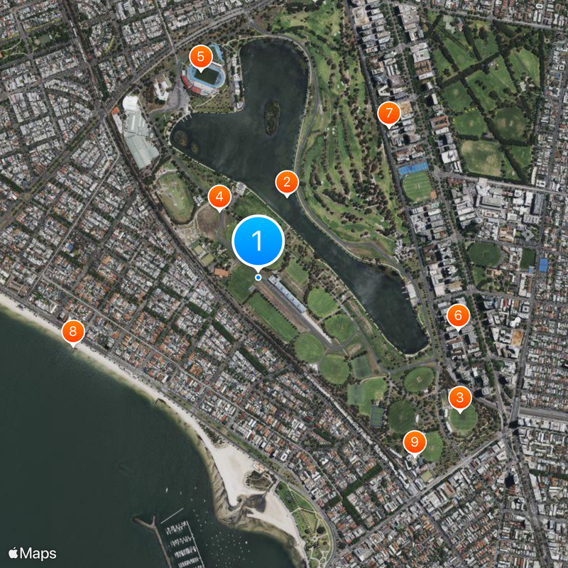 Albert Park Circuit Map