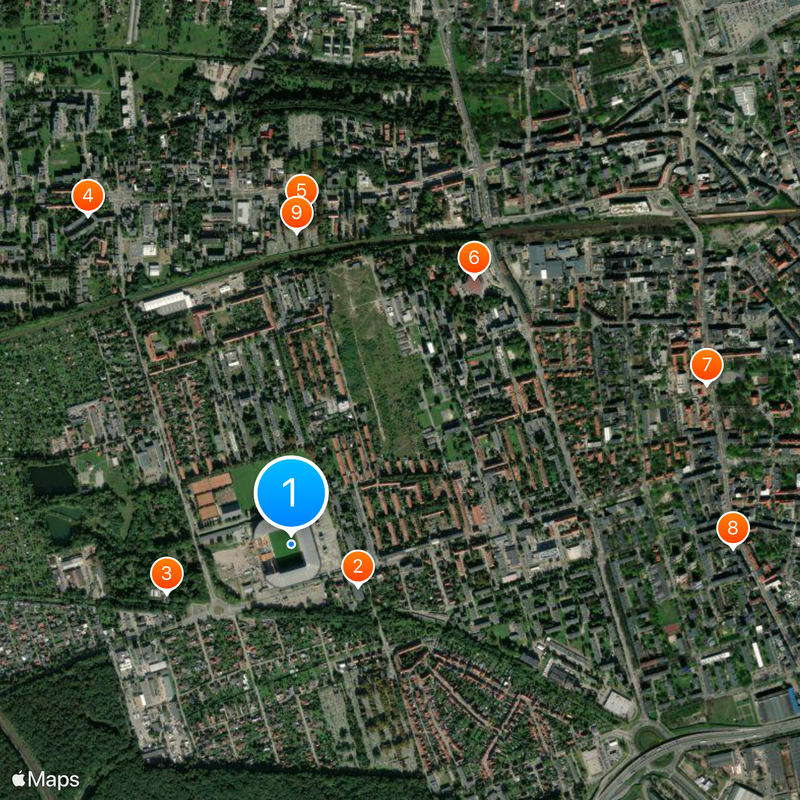 Ernest Pohl Stadium Map