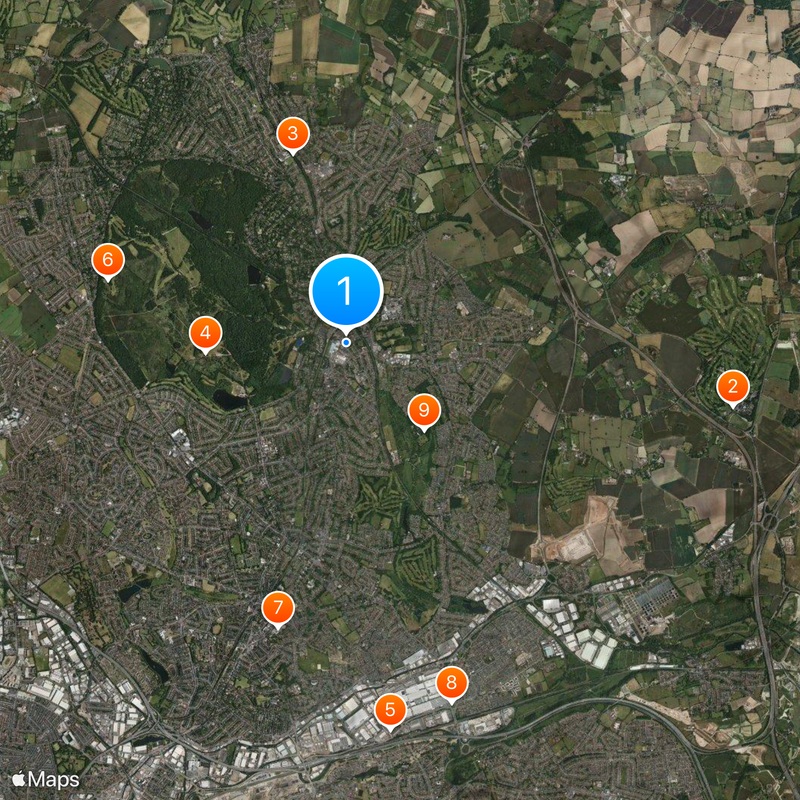 Sutton Coldfield Map
