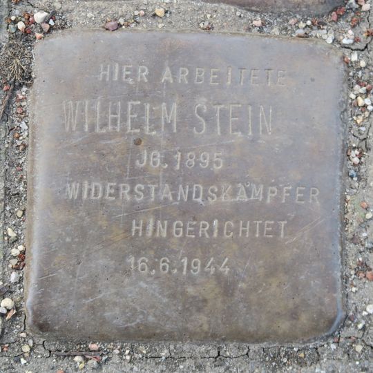 Stolperstein dedicated to Wilhelm Stein