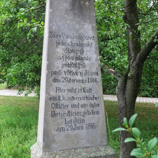 Pomník padlým 29.6.1866 v jižní části Prachova