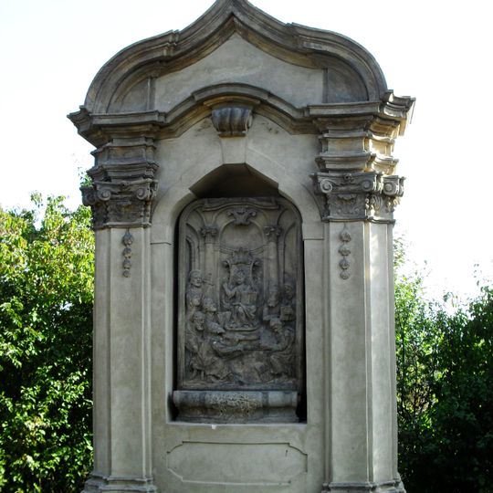 Dvanáctiletý Ježíš v chrámu mezi učenci - 3. kaplička libkovických Sedmi bolestí Panny Marie ve Vtelně