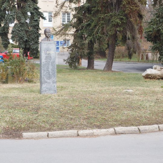 Pomník Tomáše Garrigue Masaryka v areálu nemocnice v Rakovníku