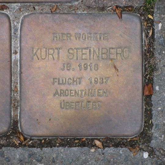 Stolperstein en memoria de Kurt Steinberg