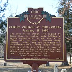 Christ Church at the Quarry January 18, 1863