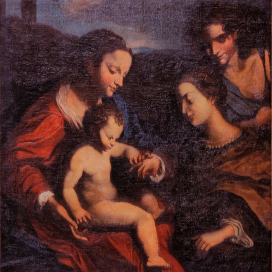 Mariage mystique de sainte Catherine avec Saint Sébastien