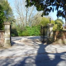 Gate Piers And Wall To The Grange