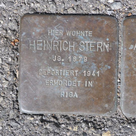 Stolperstein à la mémoire de Heinrich Stern
