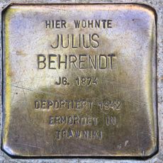 Stolperstein en memoria de Julius Behrendt
