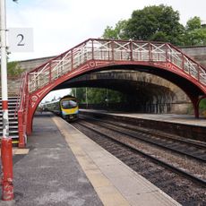 Footbridge At Garforth Station