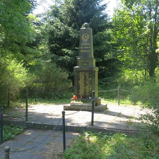 Pomník padlým v 1. světové válce v zaniklé vsi Dolina