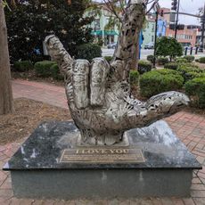 ASL "I Love You" sculpture