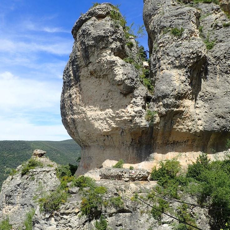 Via Ferrata de Liaucous: Tyrolienne