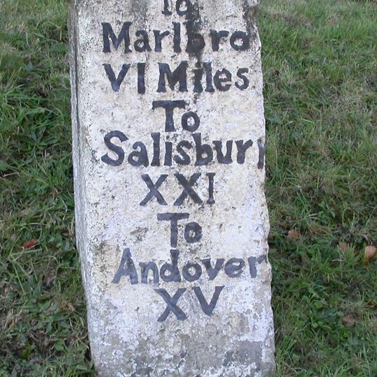 Milestone In Verge In Front Of Number 129