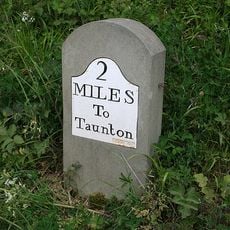 Milestone, Staplegrove, S of entrance to King's Hall School, Kingston Road